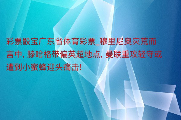 彩票骰宝广东省体育彩票_穆里尼奥灾荒而言中, 滕哈格带偏英超地点, 曼联重攻轻守或遭到小蜜蜂迎头痛击!